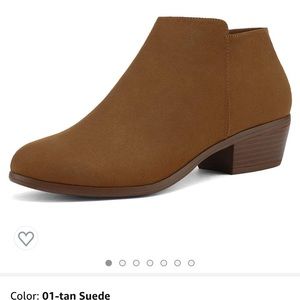 Toetos brown suede ankle boots